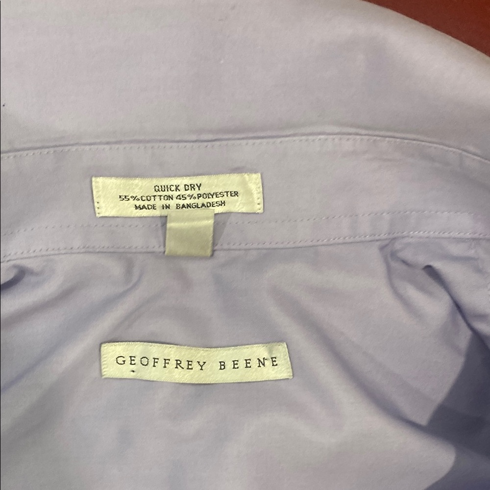 Geoffrey Beene Lavender Shirt - Picture 5 of 7
